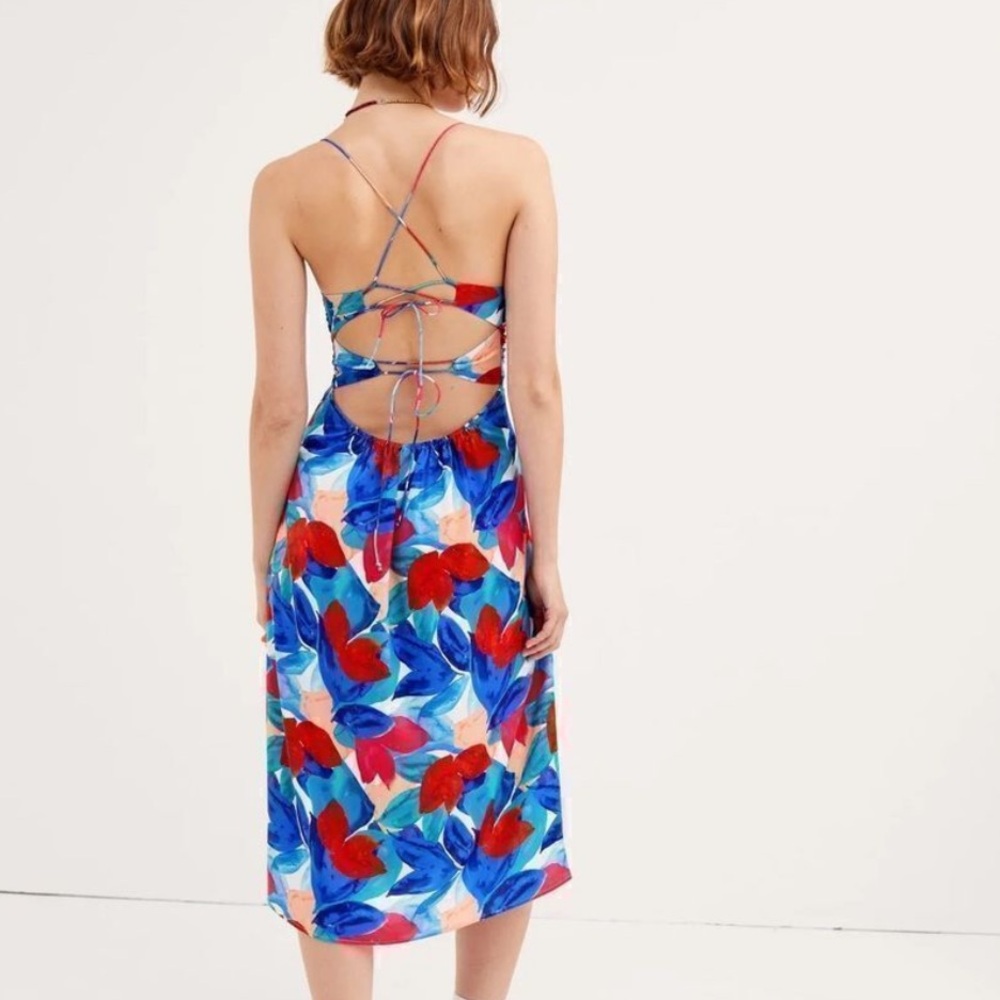 For Love and Lemons Lorenza Midi Dress sz M - Picture 4 of 5